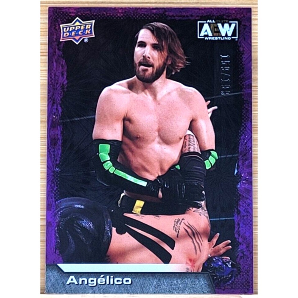 2022 UPPER DECK AEW ANGELICO PURPLE PYRO #D/199 ALL ELITE WRESTLING WWE